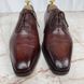 Alessandro Demesure Dress Shoes Oxfords Textured Brown Leather
