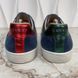 Ace Web Foil Gold Sneakers Blue Velour