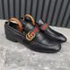 Donnie Double GG Web Loafers Black Leather