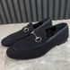 Jordaan Horsebit Loafers Blue Navy Canvas