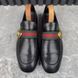 Donnie Double GG Web Loafers Black Leather