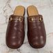River Horsebit Clogs Brown Leather