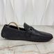 Hockenheim Damier Driving Moccasin Black Leather