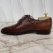 Alessandro Demesure Dress Shoes Oxfords Textured Brown Leather