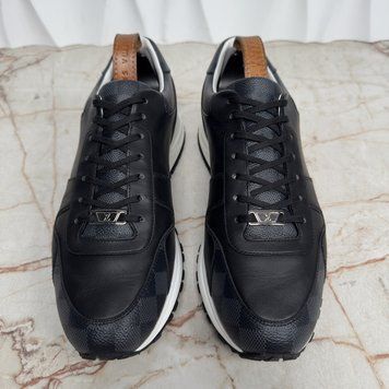 Зроблені на замовлення Run Away Damier кросівки чорні шкіряні 3691 фото