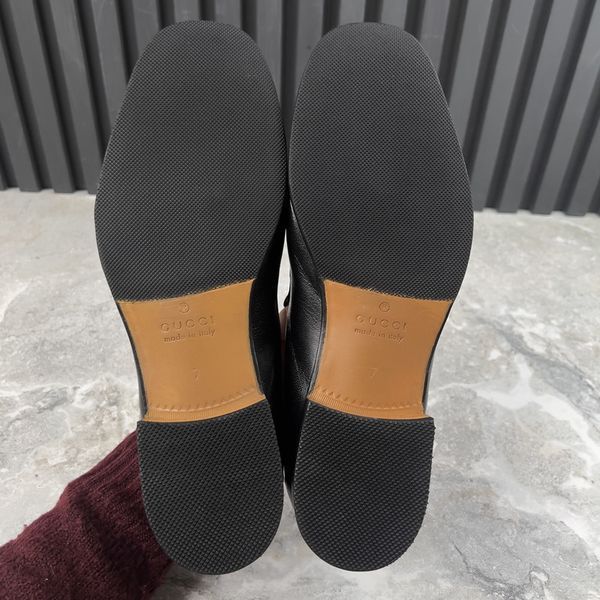 Tiger Embellished Loafers Black Leather