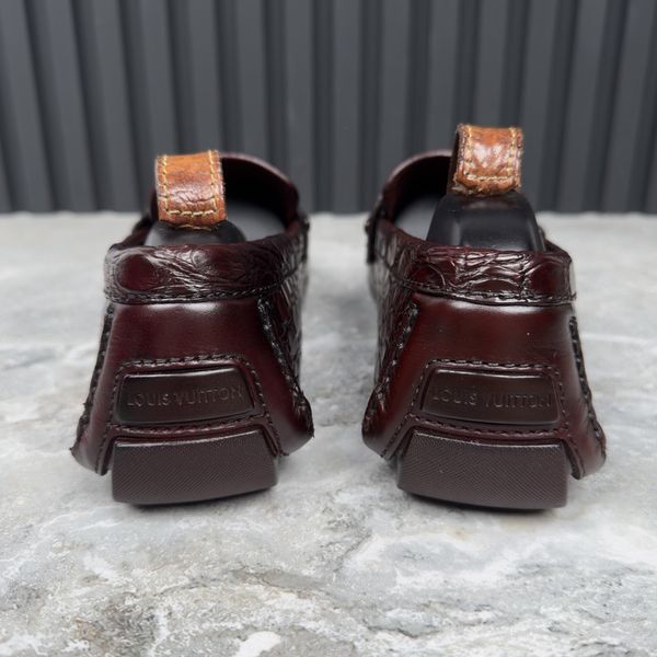 Monte Carlo Maroon Crocodile Alligator Skin