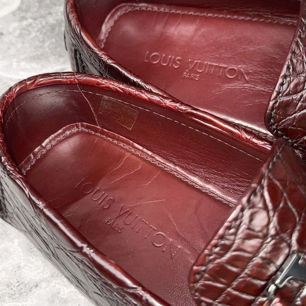 Monte Carlo Maroon Crocodile Alligator Skin