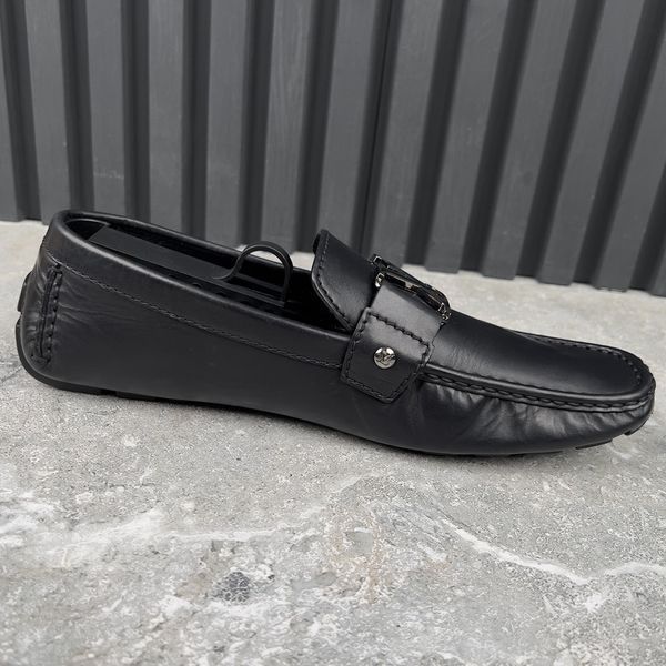 Monte Carlo Moccasins Black Leather