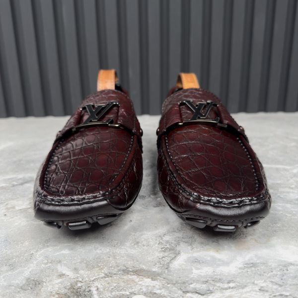 Monte Carlo Maroon Crocodile Alligator Skin