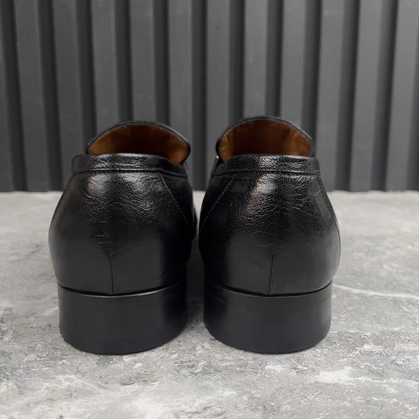 Tiger Embellished Loafers Black Leather