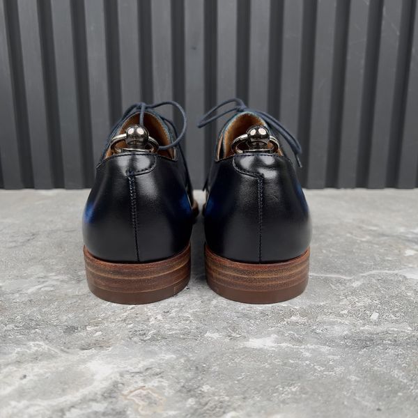 Highbury Derby Dress Blue Patina Leather