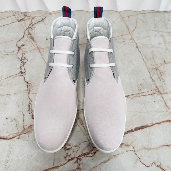 Limited Edition Boots White Suede