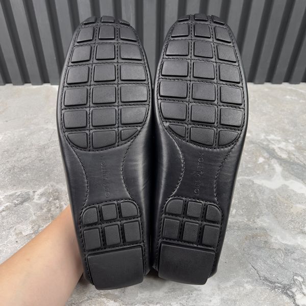 Monte Carlo Moccasins Black Leather
