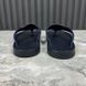 Thong Logo Sandals Black Leather