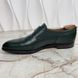 Dress Shoes Monk Straps Green Leather