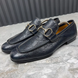 Tom Ford Era GG Monogram лофери темно-сині шкіряні з тисненням 3210 фото 4