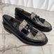 Millenial Ribot Tassel Loafers Supreme GG Canvas Beige Ebony Black Glaized Leather