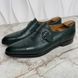 Dress Shoes Monk Straps Green Leather