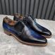 Highbury Derby Dress Blue Patina Leather