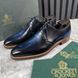 Highbury Derby Dress Blue Patina Leather