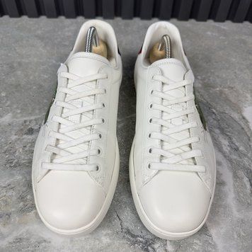 Ace Low-top Sneakers Panther Print White Leather