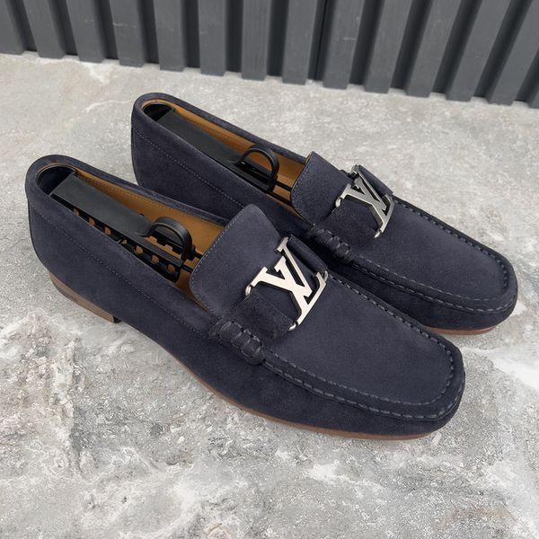 Monteigne Loafers Blue Suede