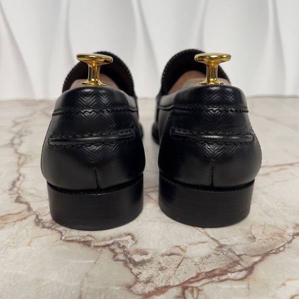 Major Loafer Herringbone Black Leather