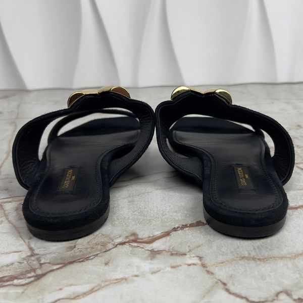 Horizon Sandal Flat Black Suede