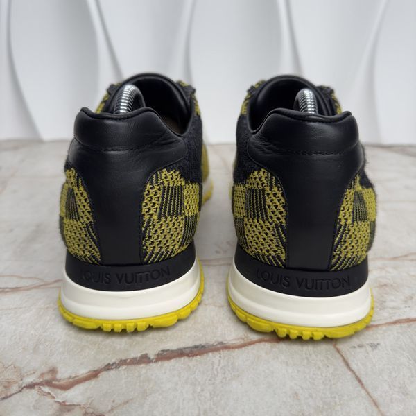 Run Away Damier Sneakers Black Yellow Mesh