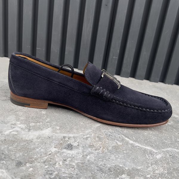 Monteigne Loafers Blue Suede