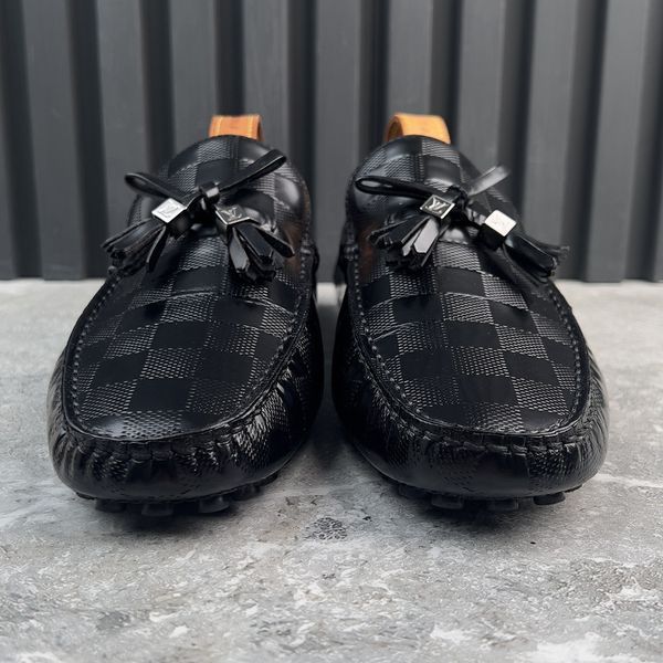 Arizona LV Moccasins Damier Infini Black Leather