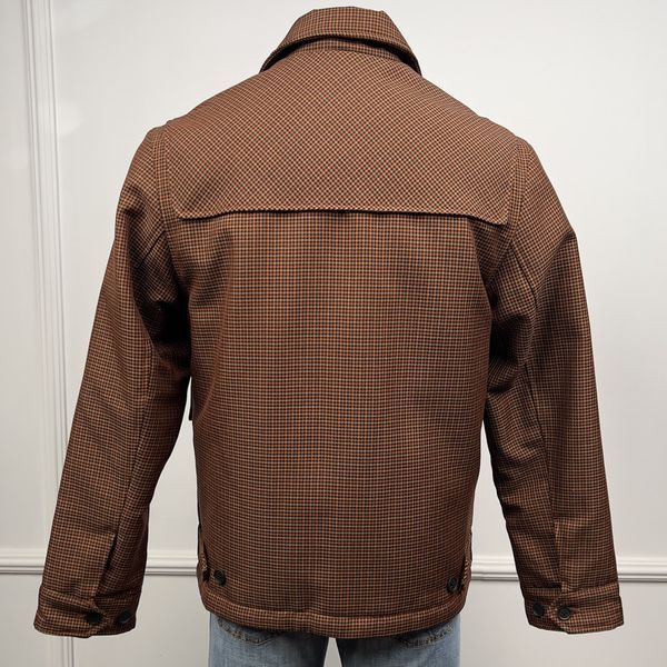 LIVE Houndstooth Wool Blend Button Up Jacket
