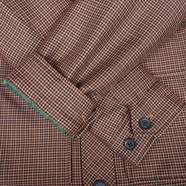LIVE Houndstooth Wool Blend Button Up Jacket