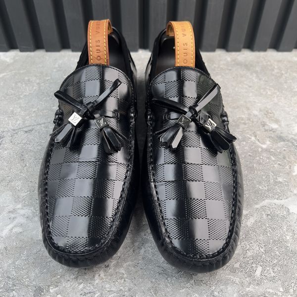 Arizona LV Moccasins Damier Infini Black Leather