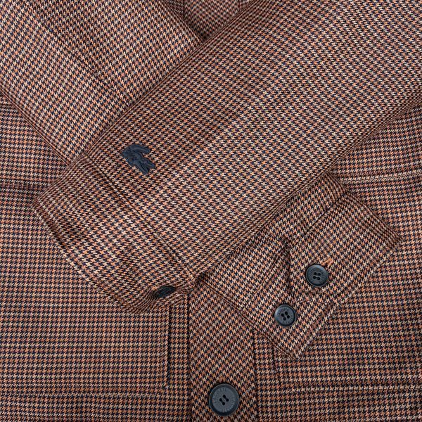LIVE Houndstooth Wool Blend Button Up Jacket