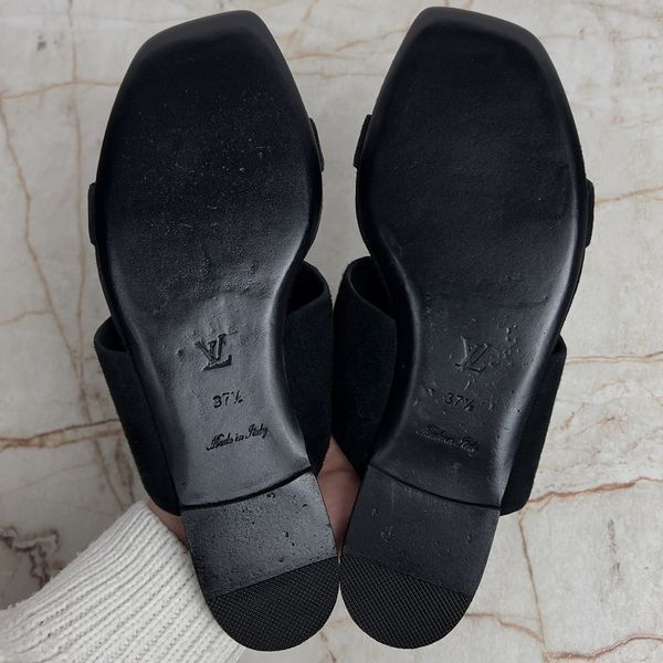 Horizon Sandal Flat Black Suede