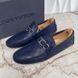 Louis Vuitton Hockenheim Damier Infini мокасини сині шкіряні 3878 фото 2