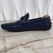 Louis Vuitton Hockenheim Damier Infini мокасини сині шкіряні 3878 фото 4
