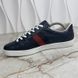Ace Web GG Monogram Sneakers Blue Leather