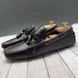 Damier Infini Tasseled Moccasin Brown Leather