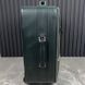 Suitcase Wheeled Carry-On Green Saffiano Leather 25"