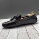 Damier Infini Tasseled Moccasin Brown Leather