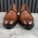 Dress Shoes Derby Cap Toe Brown Patina Taiga Leather