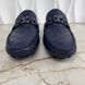 Louis Vuitton Hockenheim Damier Infini мокасини сині шкіряні 3878 фото 5