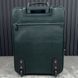 Suitcase Wheeled Carry-On Green Saffiano Leather 25"