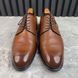 Dress Shoes Derby Cap Toe Brown Patina Taiga Leather