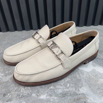 LV Major Loafers White Leather
