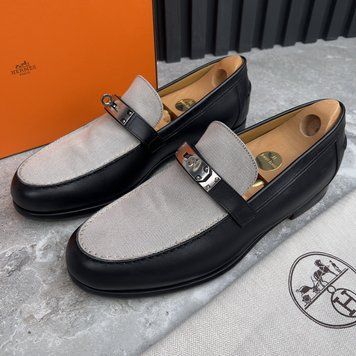 Destin Kelly Buckle H Canvas лофери чорні шкіряні 3902 фото