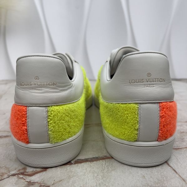 Luxembourg Sneakers Varsity Chenille White Leather